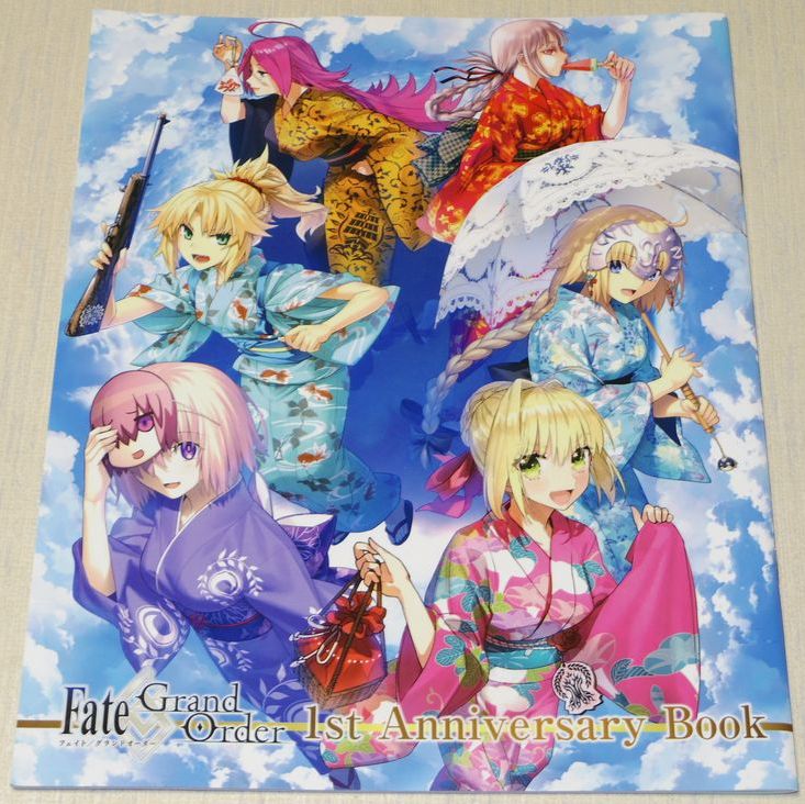 Fate Grand Order 1st Anniversary Book Art Illustrations Ebay