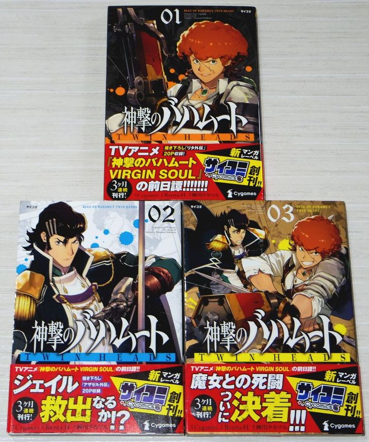 Rage Of Bahamut Twin Heads Manga Comic Book 1 3 Ebay